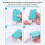 6 Hole Punch for A4/A5/B5, 5 Sheets Capacity, Green 14