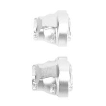 2 pièces GEN8 capuchons d'essieu avant et arrière en aluminium argenté