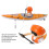 Multifunctional RC Kayak Boat, 2.4G Remote, Orange, 6+ 3