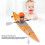 Multifunctional RC Kayak Boat, 2.4G Remote, Orange, 6+ 5