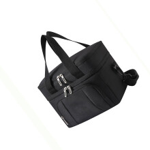 Sac de boîte à déjeuner isolé en tissu Oxford épais,-Noir