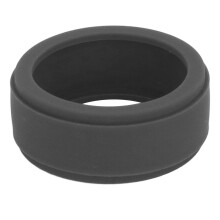 Dark Gray Silicone Smart Ring Cover, Skin-Friendly, Scratch-Proof, Size 6-10