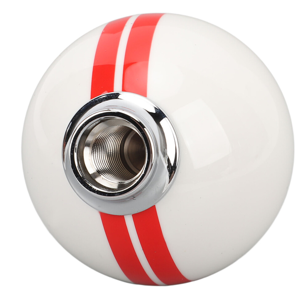 6 Speed Car Racing Gear Shift Knob For Shelby Gt500 Style, & White/Red 9451386510446