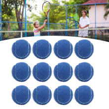 Übungs-Tennisbälle 12er Pack blau mit Tasche