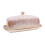 Stoneware Butter Dish with Lid Rectangular Reactive Glaze Finish Butter Keeper 4