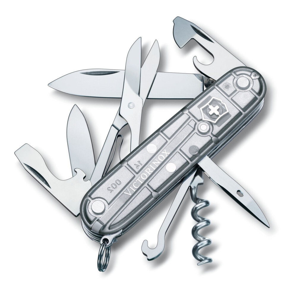 (silver) Genuine Victorinox CLIMBER Swiss army knife - 14 function swiss made knife