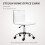 Homcom HOMCOM Armless Mid-Back Adjustable Office Chair with 360 Swivel White 5