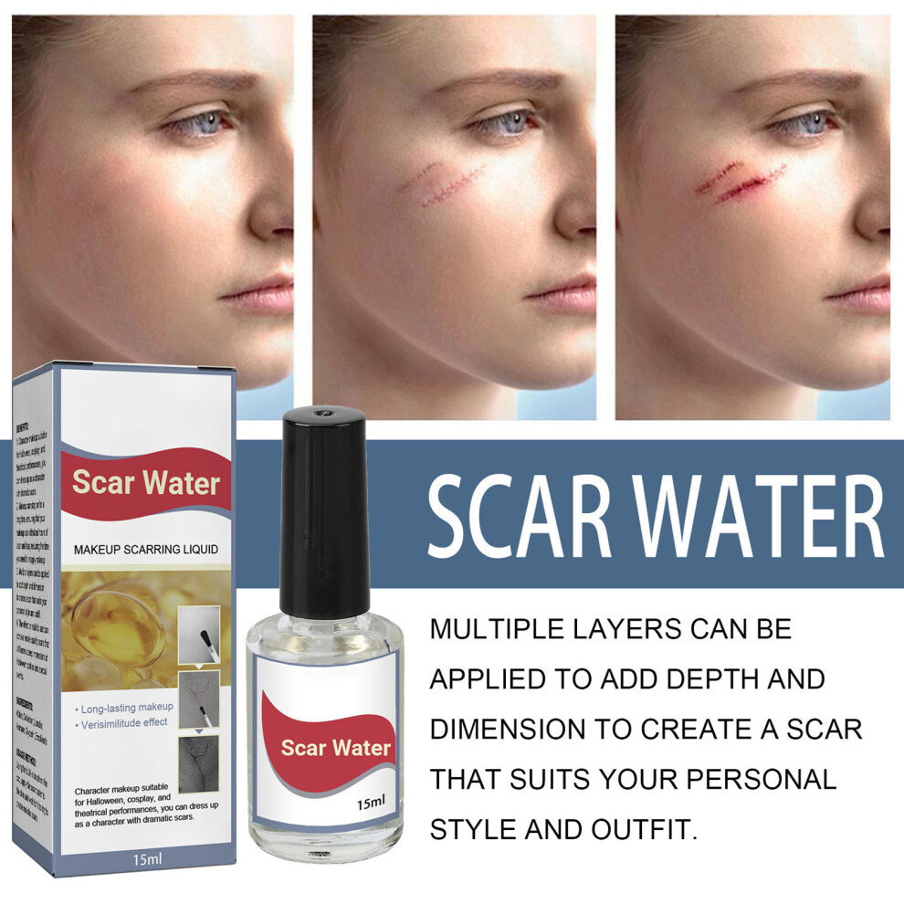 Realistic Scar Makeup 15ml x 2 for Halloween