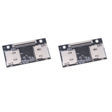 2X TF-Adapterkarte, Dual-TF-Karte auf ZIF-Anti-Interferenz-Verbindungskarte, Geeignet für Computer und Spielekonsolen