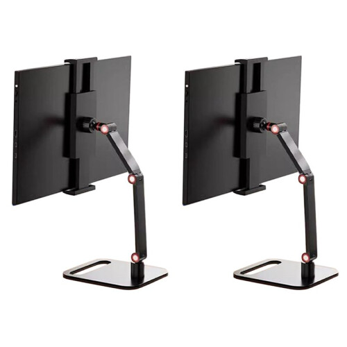 2X Support de Moniteur Portable Support de Tablette Support de Bureau Réglable pour Moniteur Portable