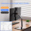 2X Support de Moniteur Portable Support de Tablette Support de Bureau Réglable pour Moniteur Portable 8