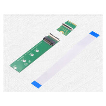 3X Neue Key A+E-Schnittstelle WIFI zu M.2 Key M-Schnittstelle FPC Soft Bank SSD-Verbindungskabel NVME-Adapterkarte NGFF