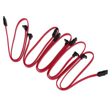 5 x Cable Sata2 Male vers Sata2 Male en forme de L pour / Sata2 Disque Dur / CD-ROM / CDRW / DVD Rouge