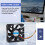 60Mm 6Cm  12V 3 Pin Computer Case CPU Cooler Cooling Fan Black 2 Pcs 7