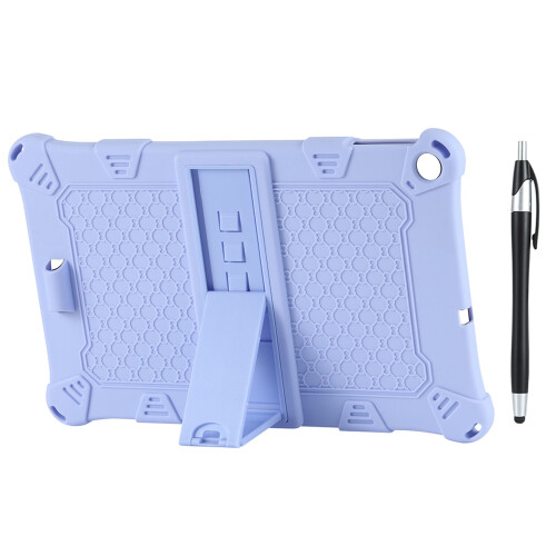 Capa para Tablet ALLDOIPlay20/IPlay20 PRO 10,1 Polegadas Capa de Silicone com Suporte para Tablet e Caneta (Roxa)