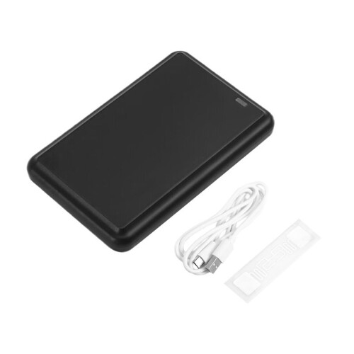 2X USB UHF Tag Reader ISO18000-6C 6B 860-960mhz Read Write HID-USB Virtual COM Output Adjustable 1