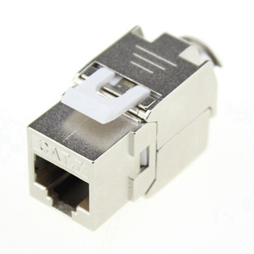 5Pcs Network RJ45 Cat7  Jack Module 360 Degree Full Shielded RJ45 Socket to LSA Tool-Free Termination 1