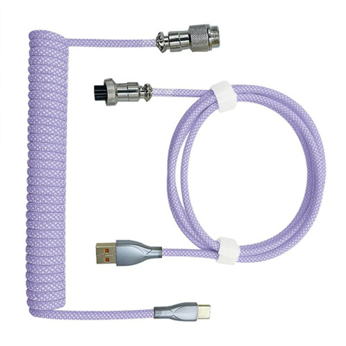 Type-C to USB Data Cable Mechanical Keyboard Coiled Cable Airline Cable Gaming Keyboard Cable Spring Cable 2