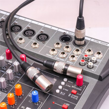 3 Pin XLR Female to Dual XLR Male Y Splitter Cable, XLR Splitter Cable, Microphone Splitter Cord Audio Adaptor,50cm, A