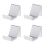4 Pack Controller Wall Mounts for PS5 PS4  One  Pro Gamepad Controller Holder White 1