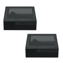 2X M10 ITX Computer Case HTPC Host Chassis USB2.0 ITX Enclosure Industrial Control Chassis for Office Business