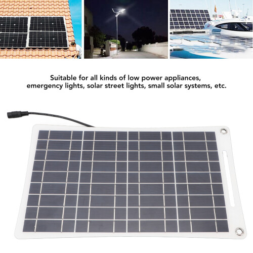 Cargador de panel solar 12 W 18 V IP65 USB dual 2