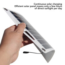 12W Solar Charger Kit 18V Dual USB Travel