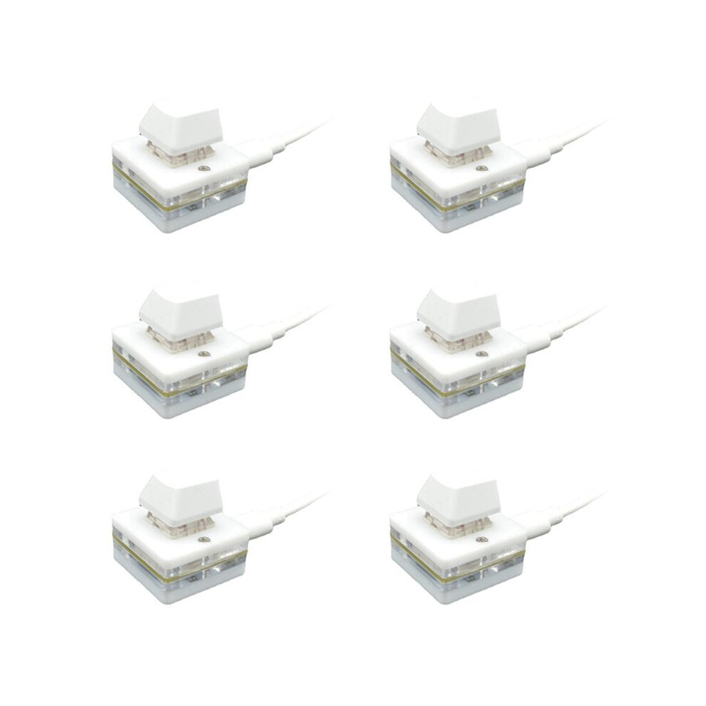 6X Rgb 1 Key Osu Gaming Keyboard Photoshop Drawing Keyboard Programming Macro Keypad Mechanical Keyboard, Shaft Red 4713666666836