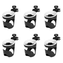 Boat Rail Cup Holder Universal Drinks Holders 360 Degree Rotation Adjustable Clamp Boat Drink Holder,6Pcs