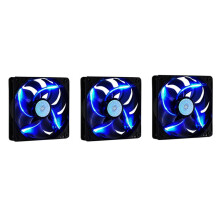 3X COOLER MASTER 120 120mm PWM Chassis Fan Gale Volume Silent Fan 12025 Chassis Fan ( Light)