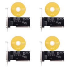 4X PCI Erweiterungs Karten Adapter 25Pin Parallel LPT PCI zu Parallel DB25 Drucker Anschluss Controller Karte
