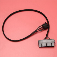10X 24-Pin Female ATX PSU PC Power Supply Tester Start Jumper Ridge Cable with /OFF ,50cm