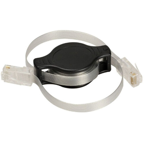4PCS Portable RJ45 Cat 5 5E Retractable Ethernet LAN Network Patch Cable 10/100 Mbps 1.5M/5FT 2
