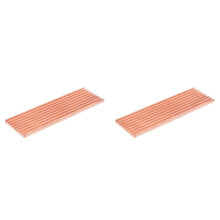 2X Pure Copper Heatsink Cooler Heat Sink Thermal Conductive Adhesive for M.2 2280 PCI-E NVME SSD 2mm