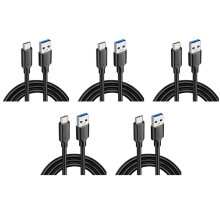 5X USB3.2 10Gbps Type C Cable USB A to Type-C 3.2 Data Transfer USB C SSD Hard Disk Cable PD 60W 3A Quick Charge 3.0,1M