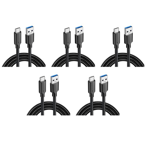 5X USB3.2 10Gbps Type C Cable USB A to Type-C 3.2 Data Transfer USB C SSD Hard Disk Cable PD 60W 3A Quick Charge 3.0,1M