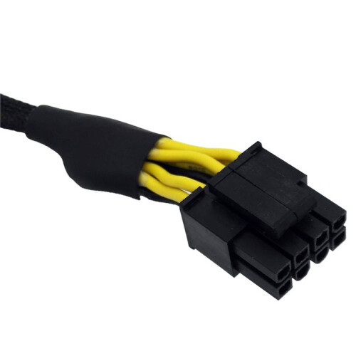 6 Peças LP4  Macho para CPU 8 Pinos (4 + 4) EPS-12V Adaptador de Alimentação Conversor de Cabo Manga 13 Polegadas (33 cm) 1