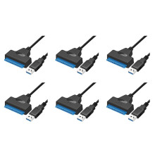 6X USB  Cable  3 to USB 3.0 Adapter USB  Adapter Cable Support 2.5 Inches Ssd Hdd Hard Drive