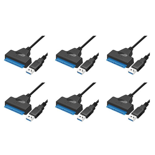 6X Kabel USB   3 na USB 3.0 Adapter USB  Adapter Cable Support 2.5 Cali Ssd Hdd Hard Drive