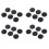 24pcs Analog Joystick Stick Replacement Cap Cover Button for  PSP 1000 Black 1