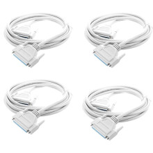 4pcs 3 Meters 37 Pin Male to Female DB37 Extension Cable Grey White