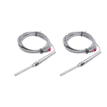 2X K Type 50X5mm 800C Probe Thermocouple Temperature Sensor Cable 9.8Ft 3 Meters