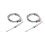 2X K Type 50X5mm 800C Probe Thermocouple Temperature Sensor Cable 9.8Ft 3 Meters 1