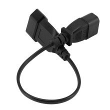 3X Cabo Adaptador de AlimentaçãO, Plugue Macho IEC 320 C14 para Cabo de AlimentaçãO Fêmea Europeu CEE 7/16 2 Pinos para UPS PDU