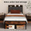 Levede Single Heavy Duty Metal Storage Headboard 2