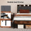 Levede Single Heavy Duty Metal Storage Headboard 3