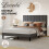 Levede Double Linen Bed Soft Foam Headboard 1