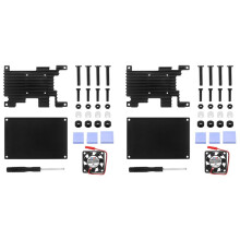 2X for Orange Pi 3 LTS Aluminum Case with Cooling Fan Development Board Protection Cooling Shell