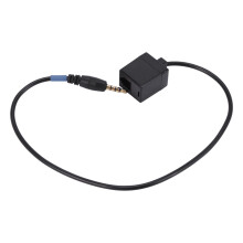 2piezas 3.5mm Jack Macho Una RJ9 4P4C Adaptador Hembra Convertidor Cable de Extensión Cable para