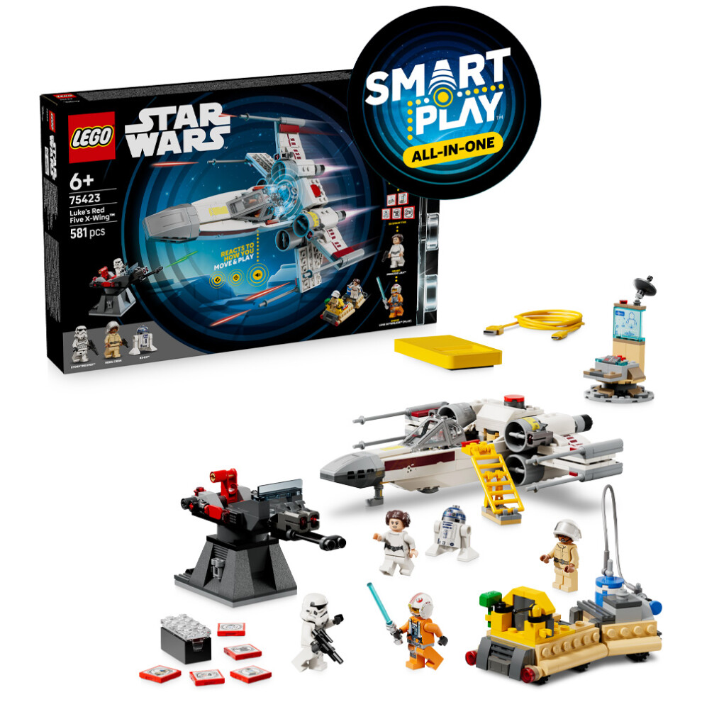 Lego Smart Play 75423 Star Wars: Luke's Red Five X-Wing Age 6+ 581Pcs